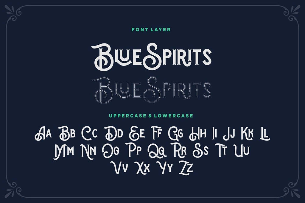 Blue Spirits Display Font